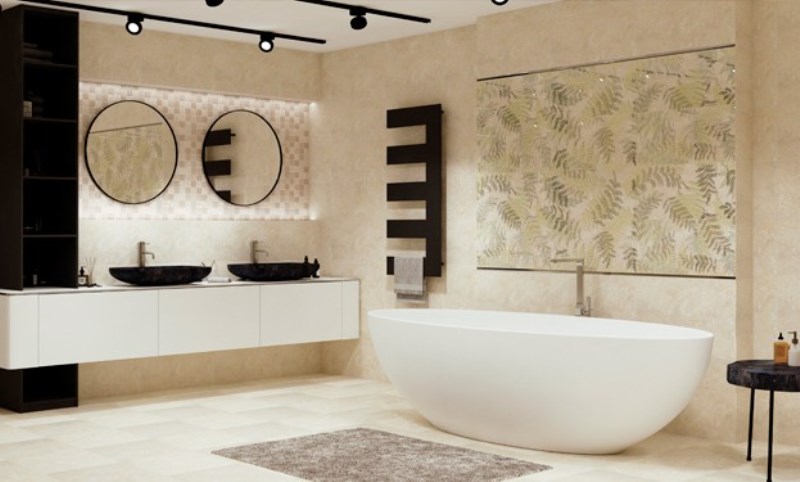 На стену Verona Crema 8.3mm 31.5x63 - фото 2