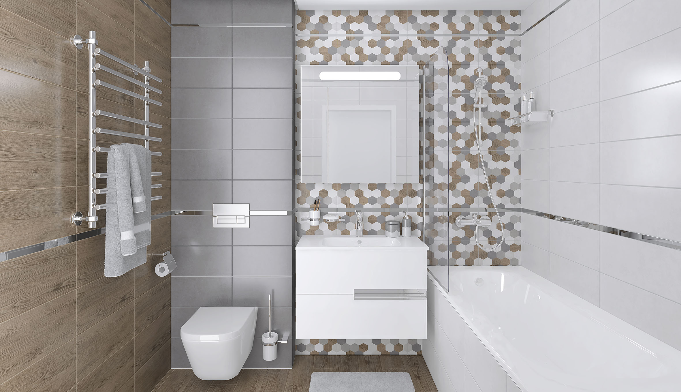 На пол Betonhome Светло-серый 60х120 - фото 27