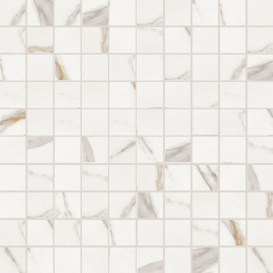 A2M8 Декор Elements Lux Calacatta Gold Mosaico Lappato RT 30x30 - фото 3
