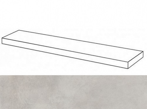 620070001273 Ступень Millennium Сильвер 120 Угловая Правая Натуральная