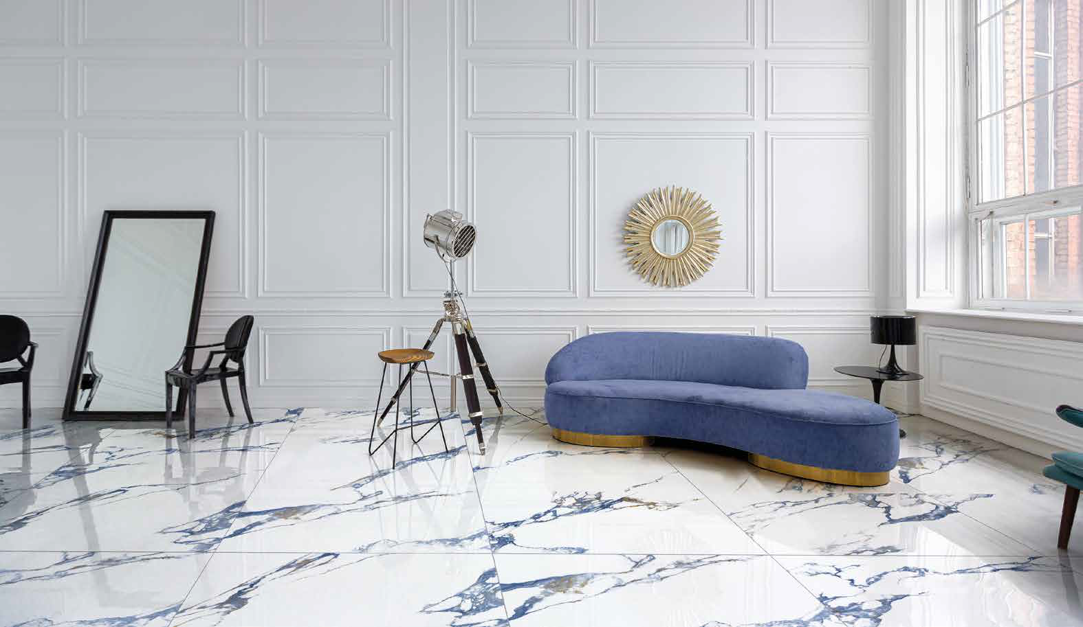 На пол Aurea Calacatta Lev.Oro Rett 60x120 - фото 8