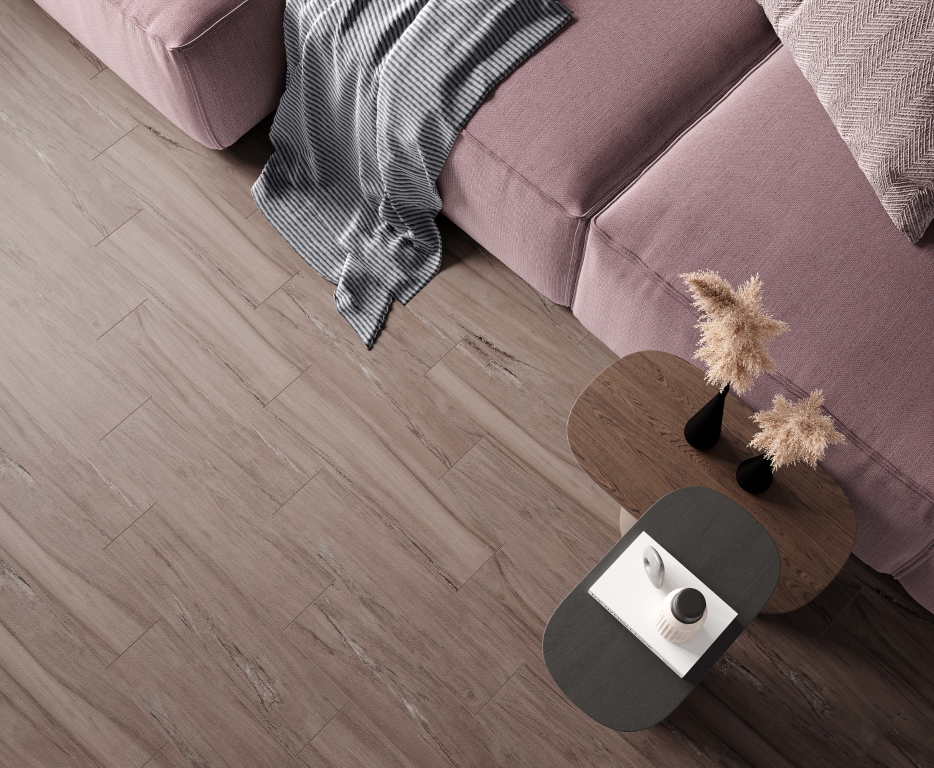 На пол David Коричневый 59.4x14.7 - фото 10