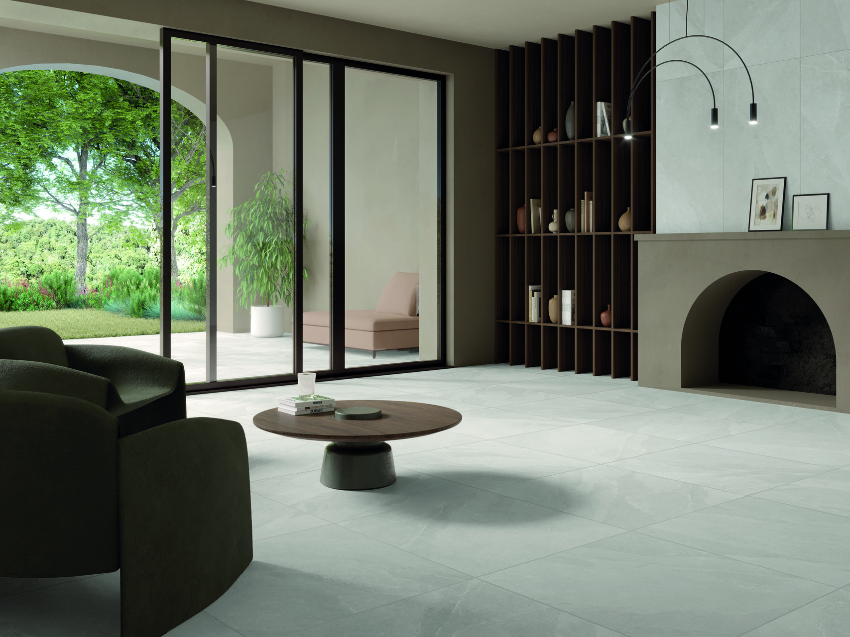 На пол Time Stone Grafite Rett 120x120 - фото 10