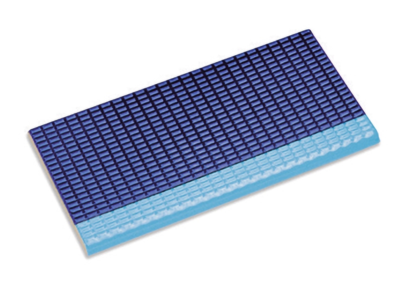 21277 Ступень Olympic Series Petit Carre Противоскользящая плитка с буртиком с сетчатой поверхностью Light Blue-Cobalt 12x24.5