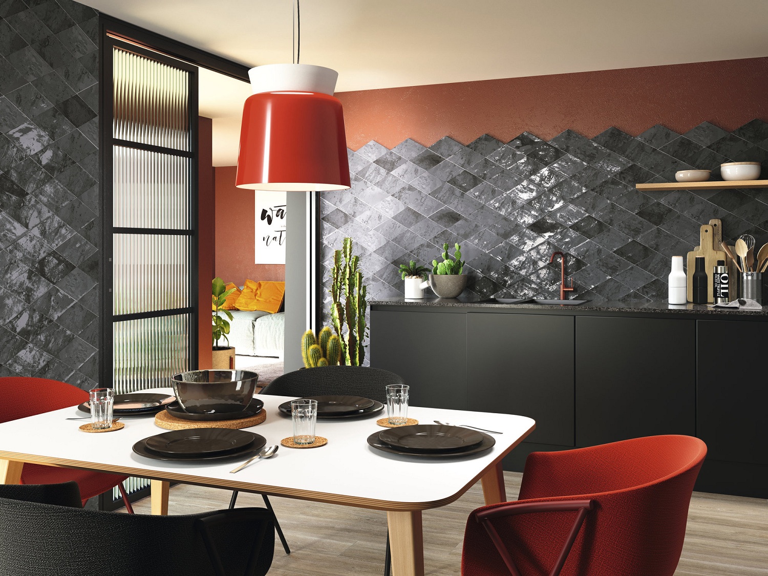 A034381  На стену Snap Rombo Cinder - фото 5