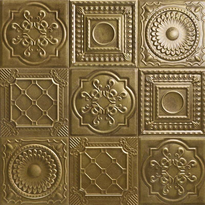 Декор Metal Tiles Relief Bronze 20x20 - фото 5
