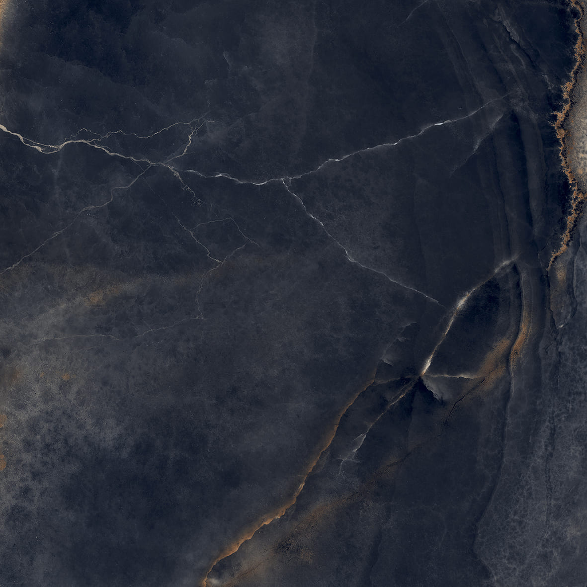 На пол Interstellar Black Чёрный полированный 80х80 - фото 5