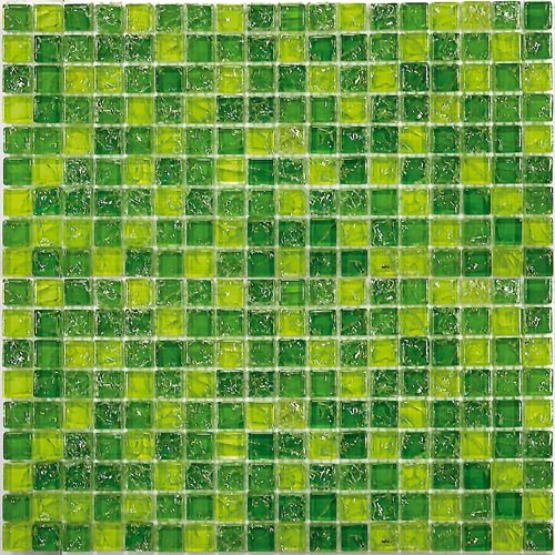 Strike Green 8*15*15 300*300 На пол Стеклянная мозаика Strike Green