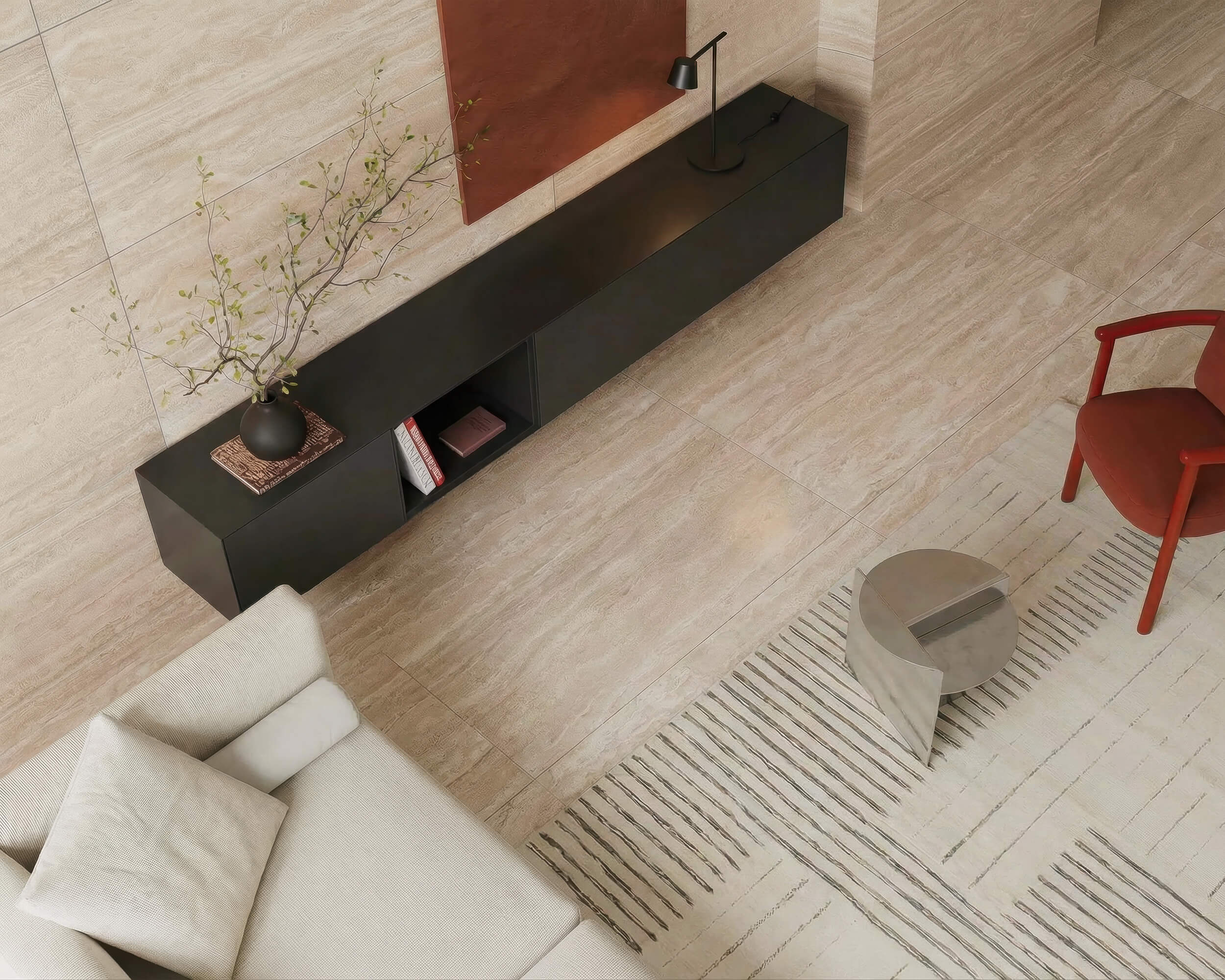 1183 На пол Stone Travertine Vein Royal Matt 120x60 - фото 128