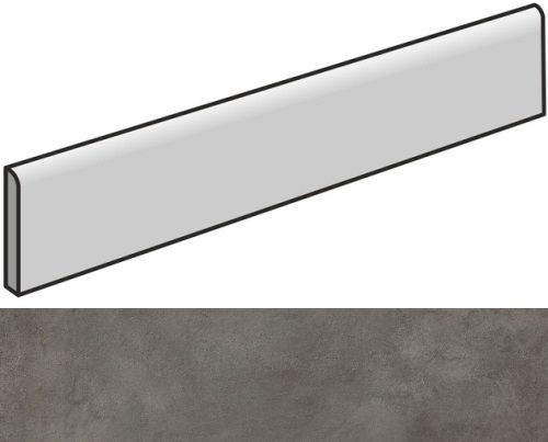 610130004072 Плинтус Millennium Блэк 7.2x60 Натуральный и Реттифицированный Battiscopa