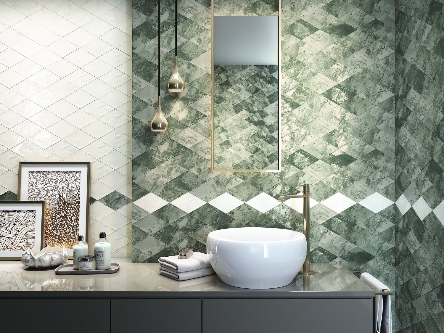 A034381  На стену Snap Rombo Cinder - фото 12