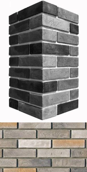 350-85 На стену Терамо Брик Серый 20.5x5.5