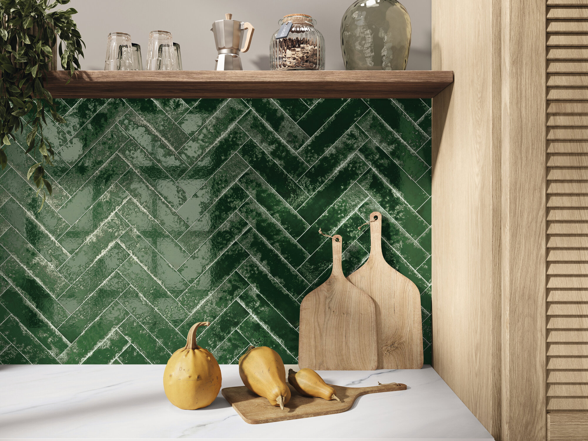 A041164 На стену Pukka Basil Green 6.4x26 - фото 8