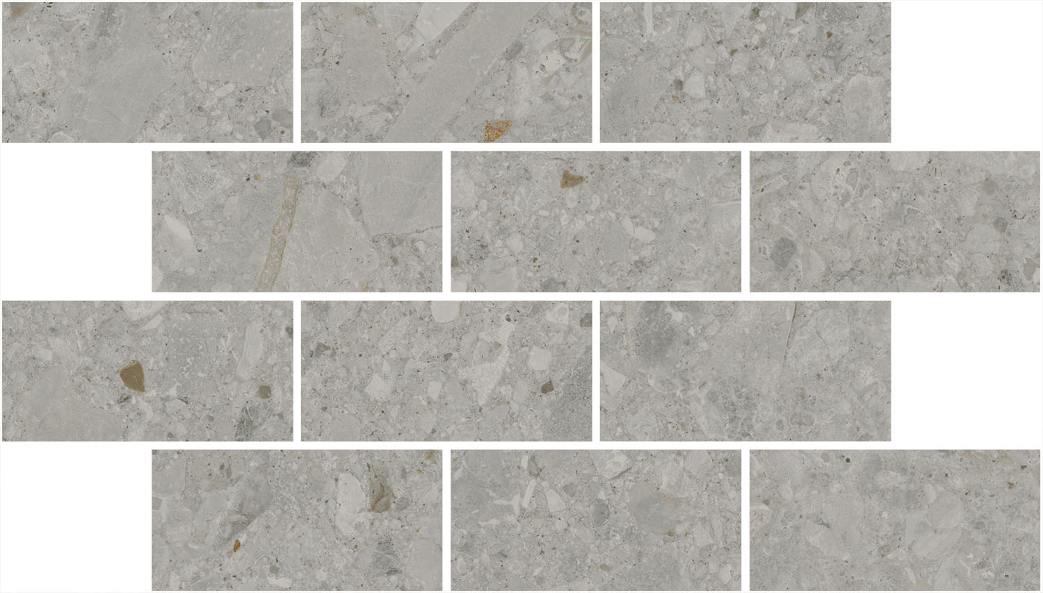 DD606020/MM Декор Чеппо ди Гре Мозаичный серый матовый обрезной 34.6x20x0.9 - фото 3