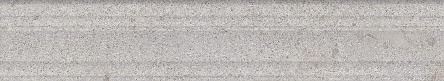 BLF010R Бордюр Риккарди Серый Светлый Матовый Структура Обрезной 40x7.3x2.7 - фото 2