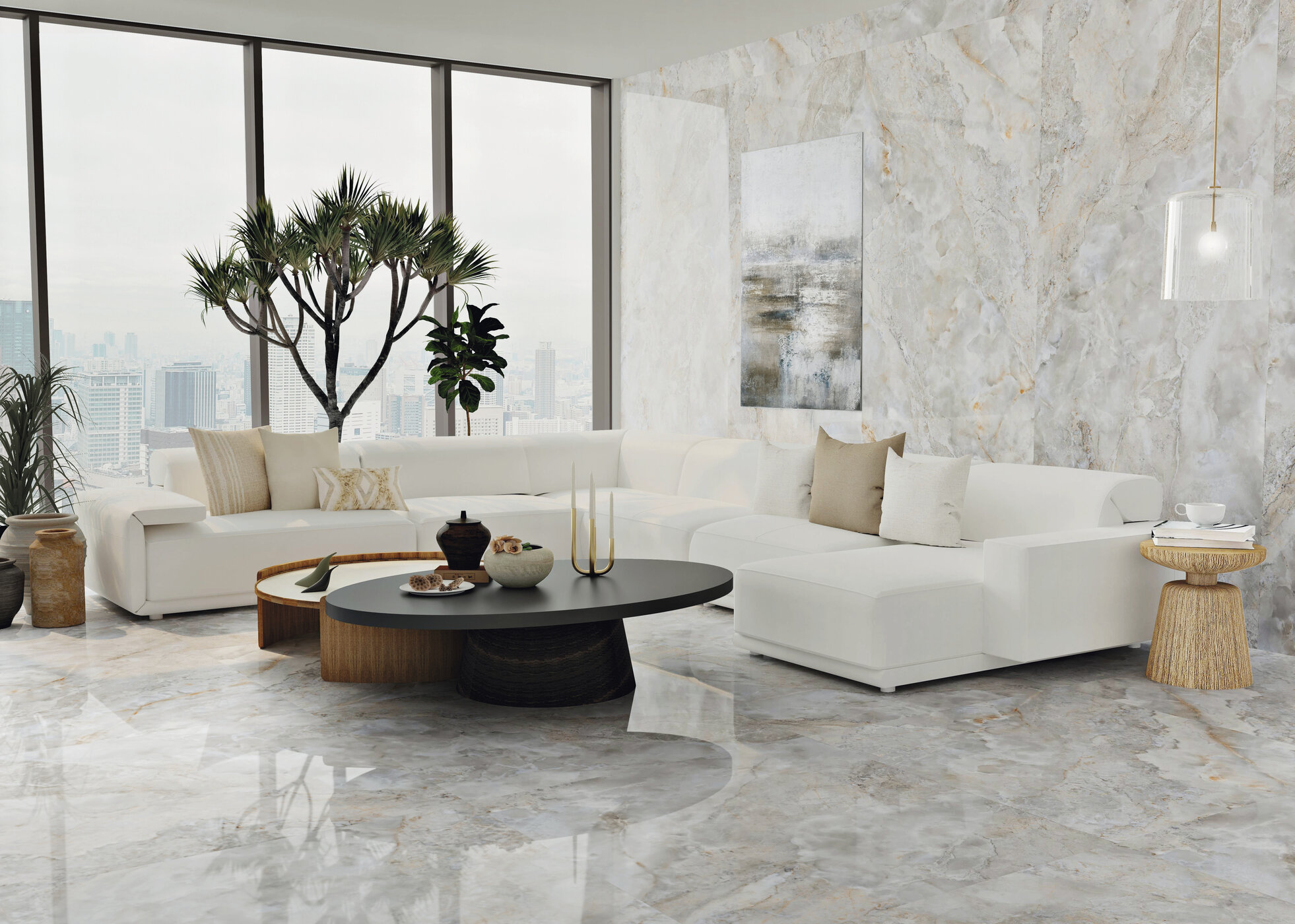 На пол Aura Snow Natural 6mm 120x280 - фото 13