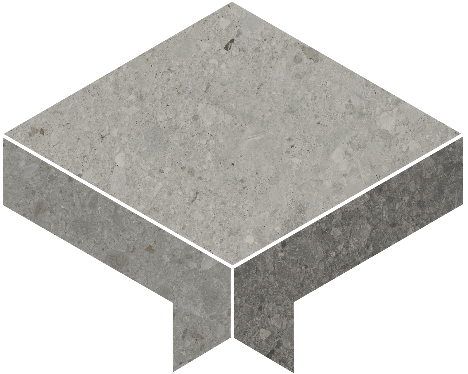 ID170 Декор Чеппо ди Гре 1 наборный матовый обрезной 30x24x0.9