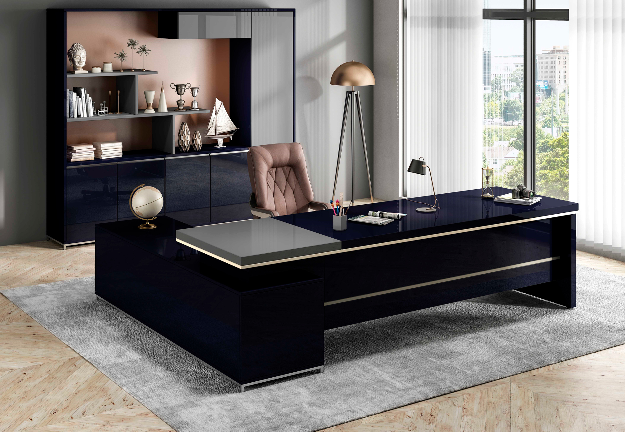 На пол Movotone Venta Black Glossy 15 mm 80x300 - фото 2