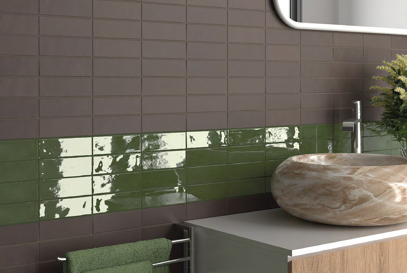 30682 На стену Fango Aquamarine Gloss 5x15 - фото 9