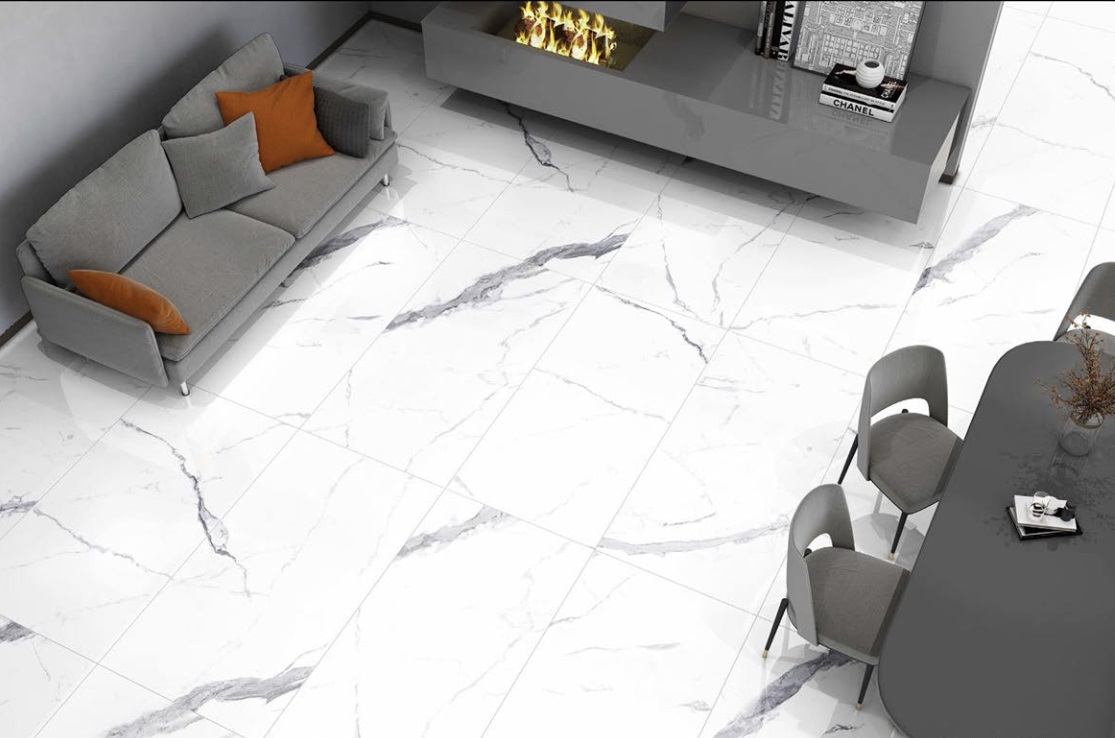 На пол Statuario Brown Glossy 60x120 - фото 6