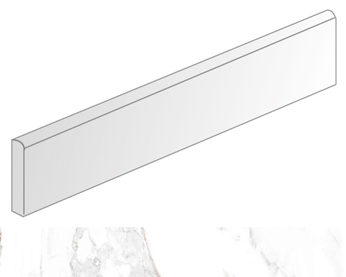 Плинтус Titan Rodapie Semele-R Blanco 9.4x59.3