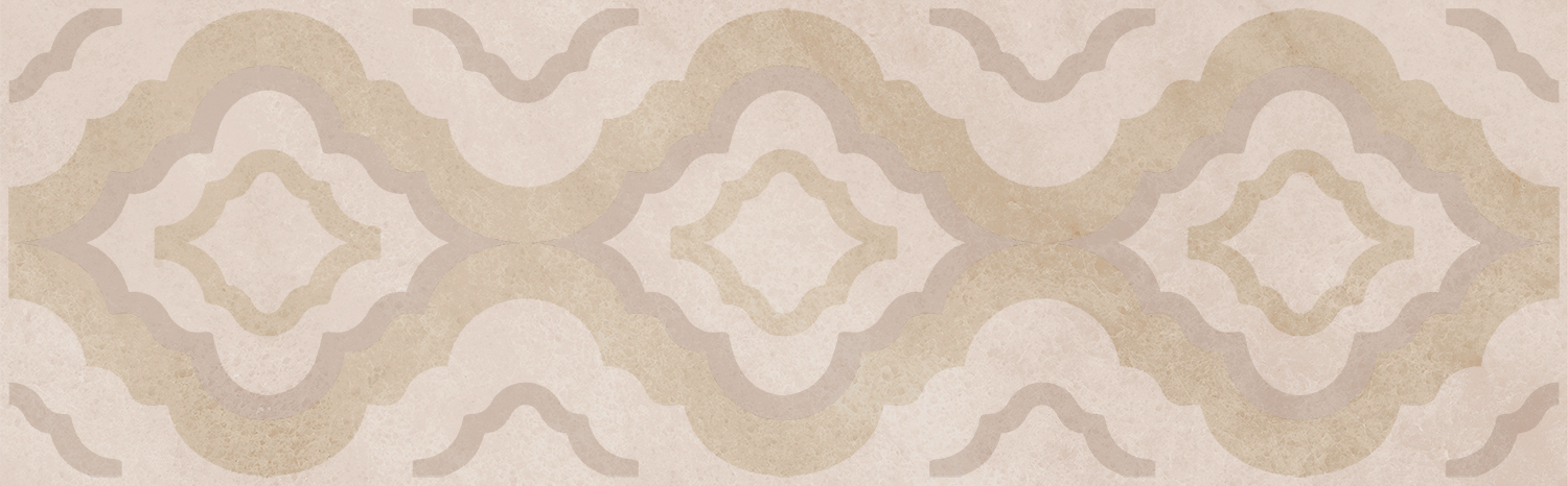 OS/A316/6436 Бордюр Винетта Бежевый Светлый Глянцевый 25х7.7 - фото 3