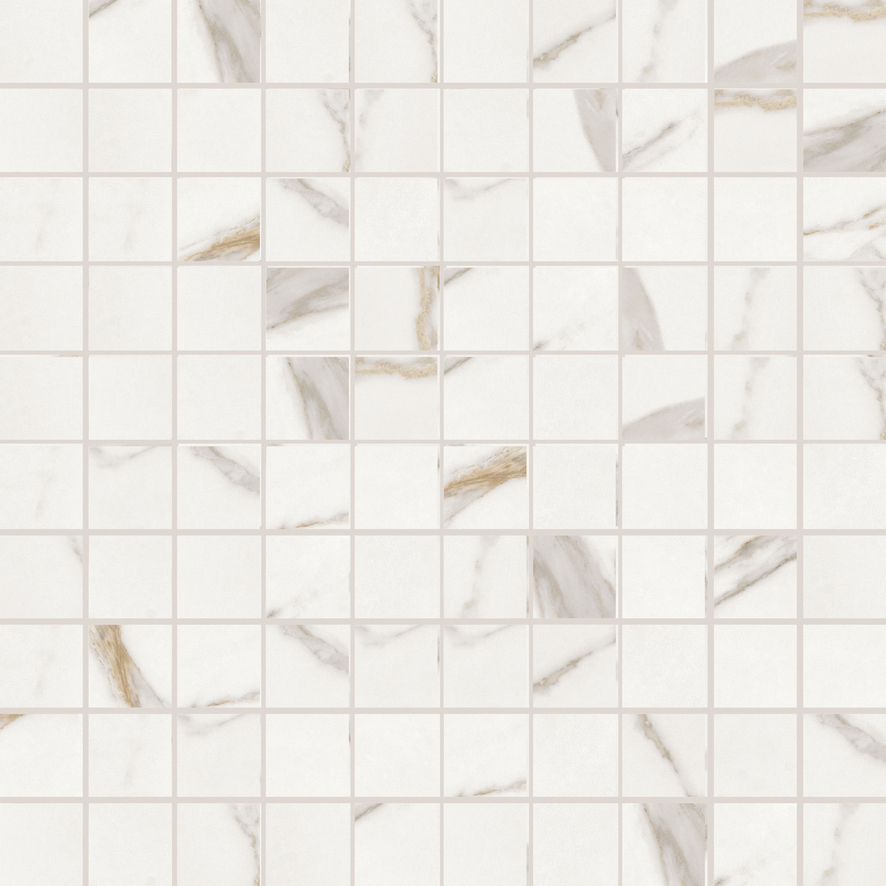 A2M8 Декор Elements Lux Calacatta Gold Mosaico Lappato RT 30x30 - фото 4