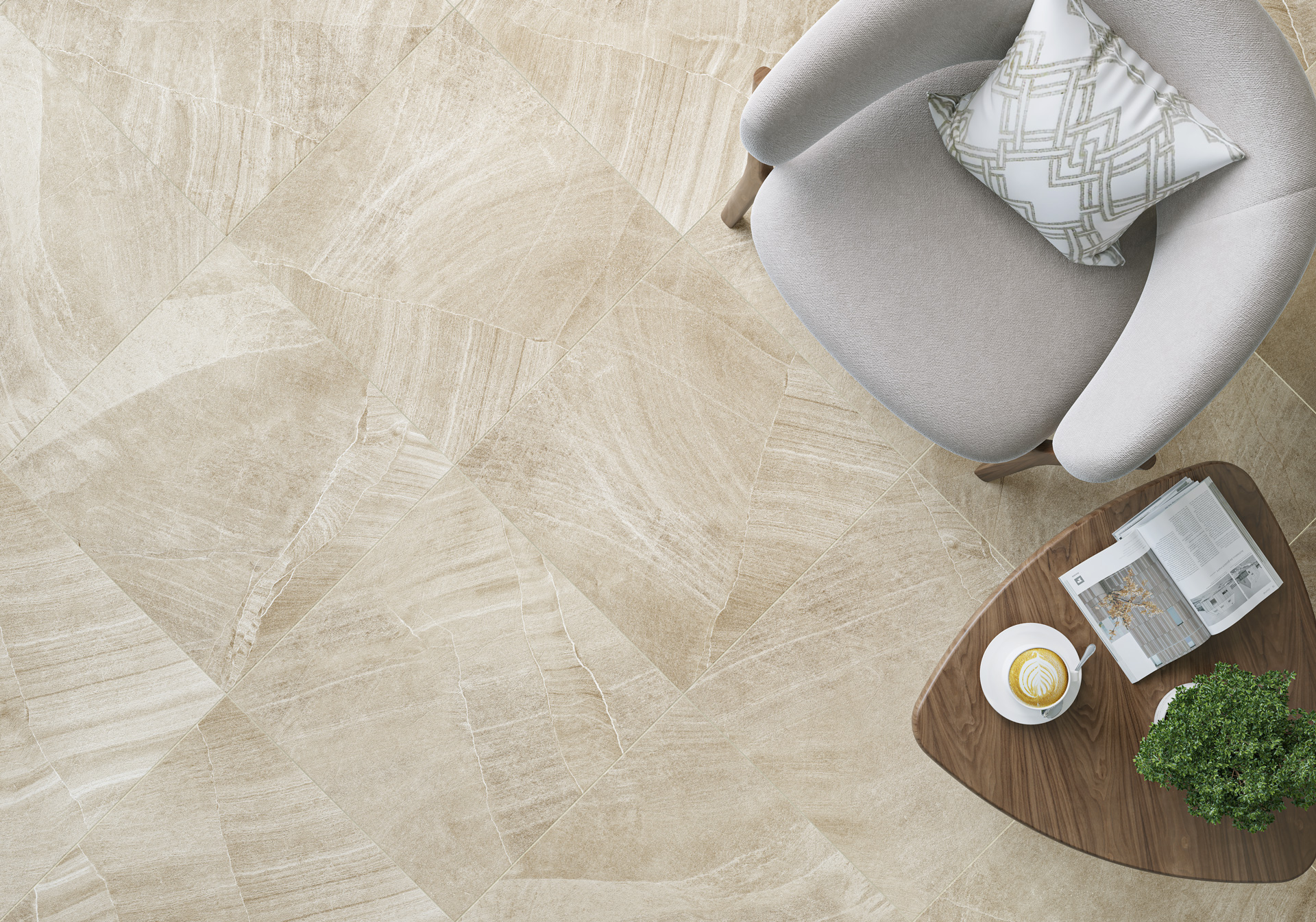 D60204M На пол Rock Steel карвинг 600x600x9.5 - фото 17