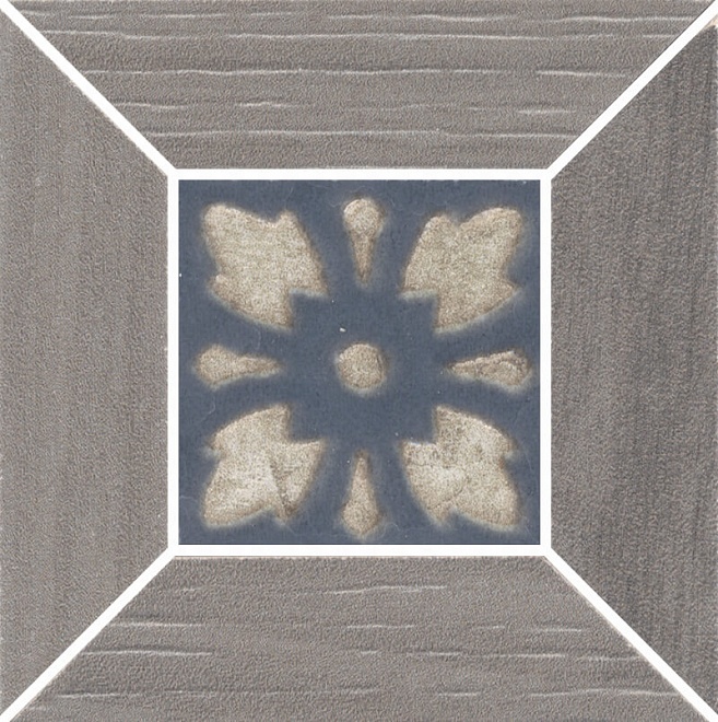 ID82 Декоративная вставка Слим Вуд Серый наборный 9.6x9.6