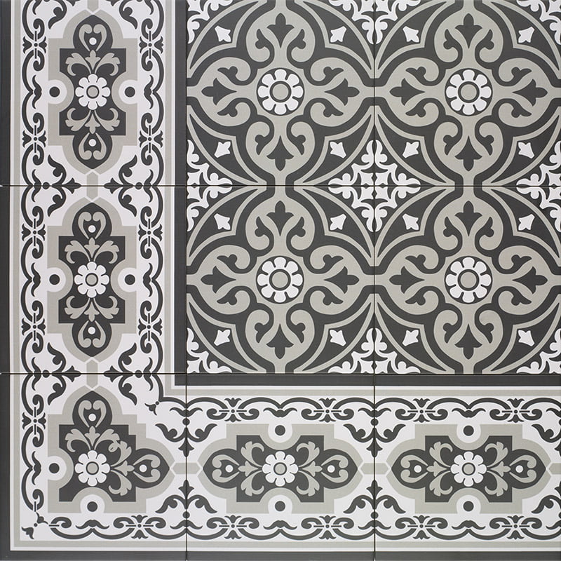 PT03776 На пол Normandy Angulo Black 20х20 - фото 2