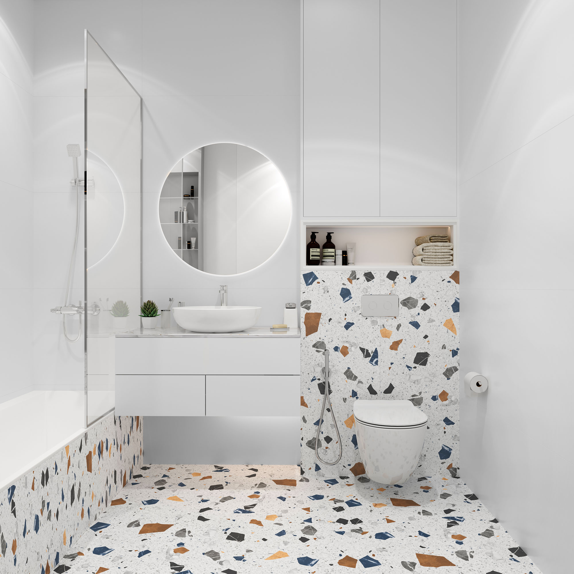 На пол Silk Basaltina Bianco Matt 60x120 - фото 19