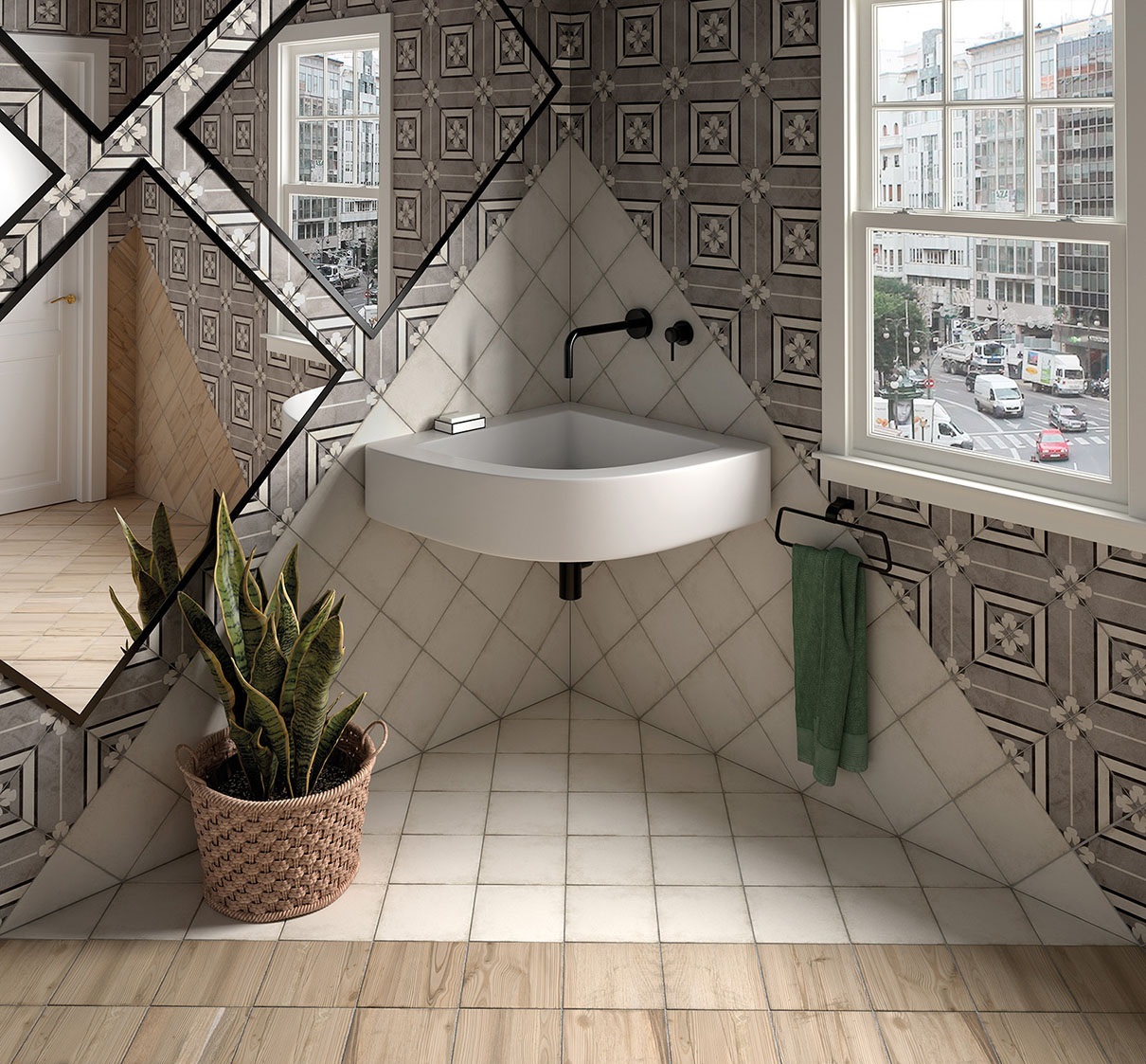 24415 Декор Art Nouveau Inspire Grey 20x20 - фото 13