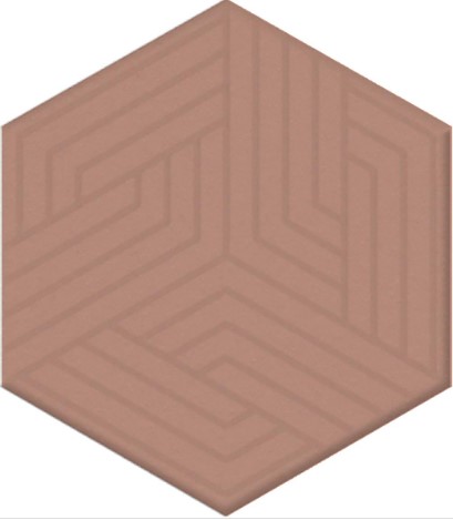 OS/E241/63011 Декор Агуста Розовый Матовый 6x5.2 - фото 2