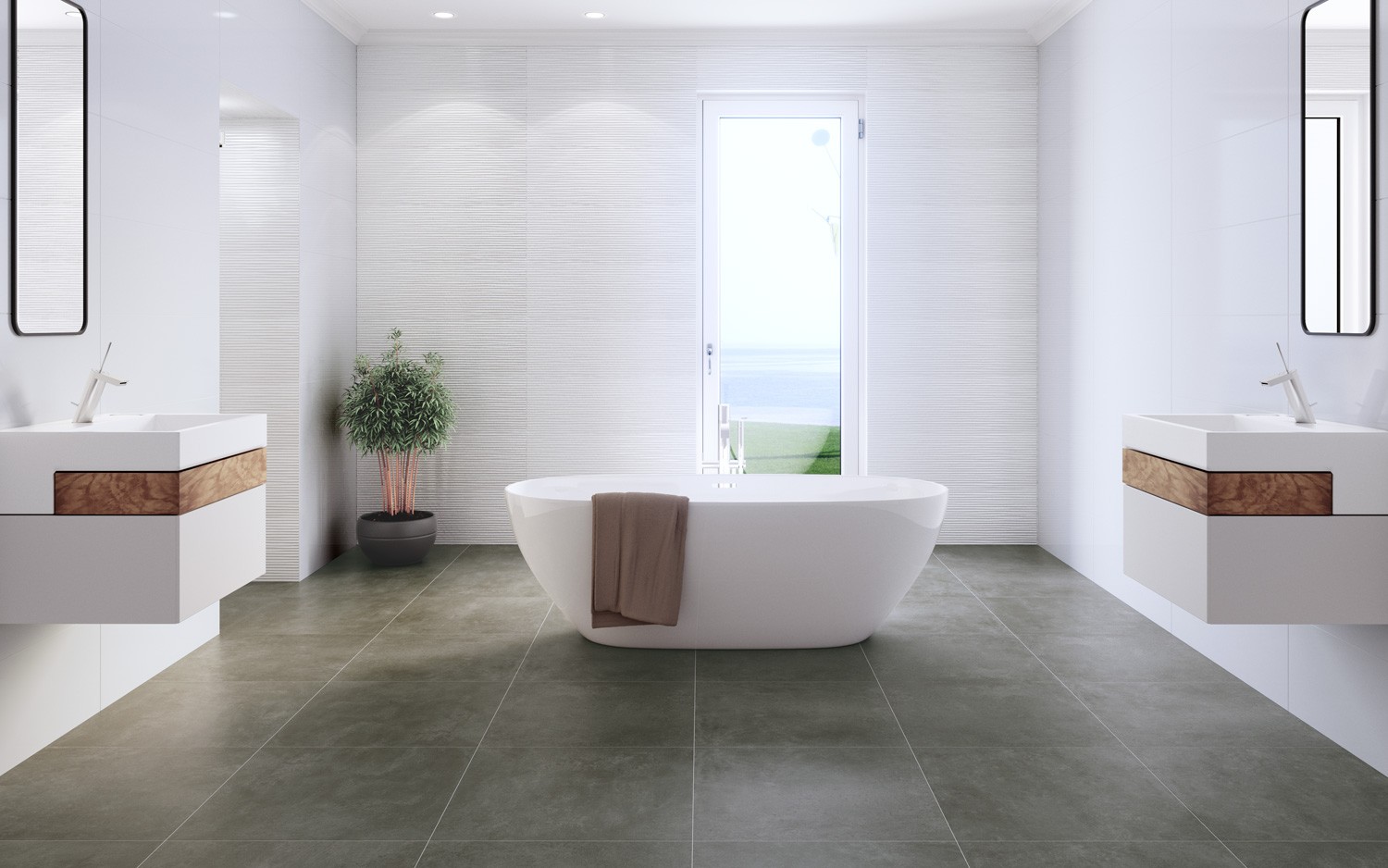 На стену Flat Brillo Liner Blanco 25x70 - фото 4