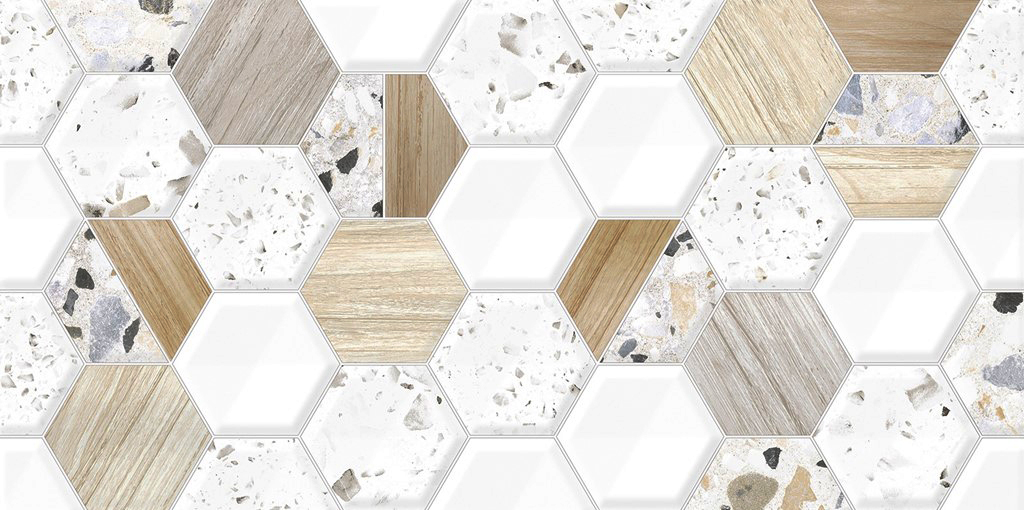 TWU09BLB014 На стену Bilbao Hex Рельеф - фото 3