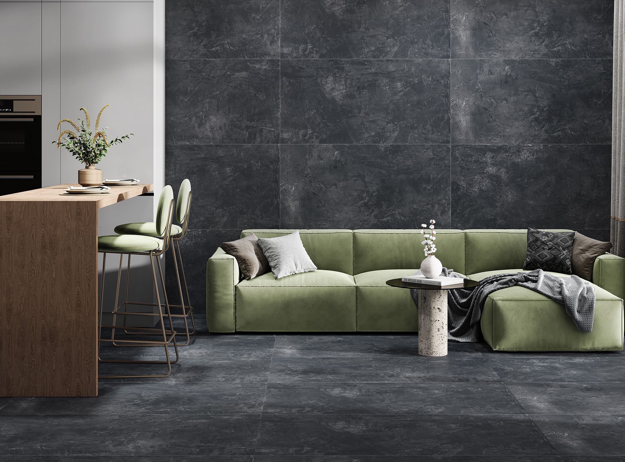 RT7008-A На пол Symphony Nero Matt Rustic 60x120 - фото 8