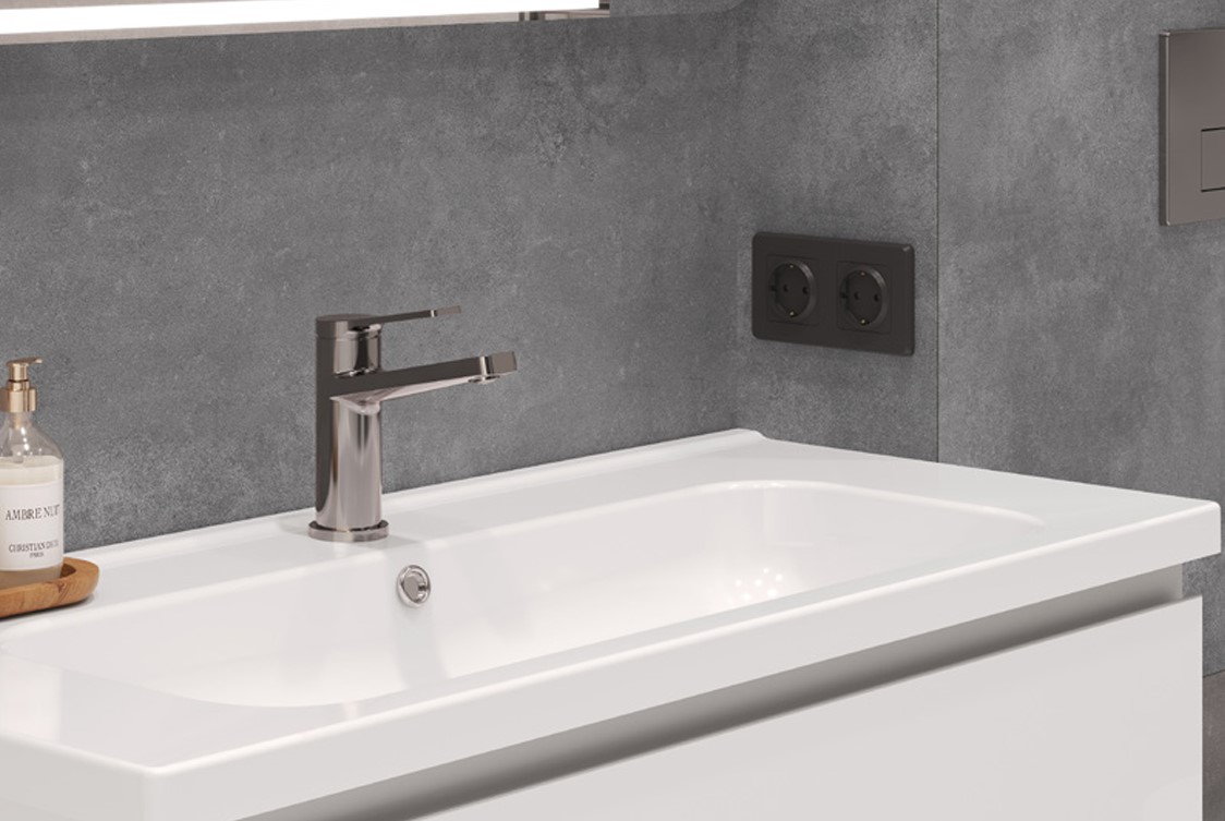 На пол Concrete Courage Dark Grey Темно-серый Матовый 80х80 - фото 9