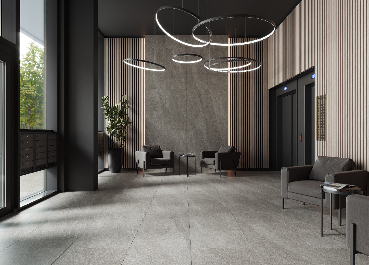 K-2082/MR/p01/76x600x9 Плинтус Gradient Серый MR 76x600x9 - фото 2