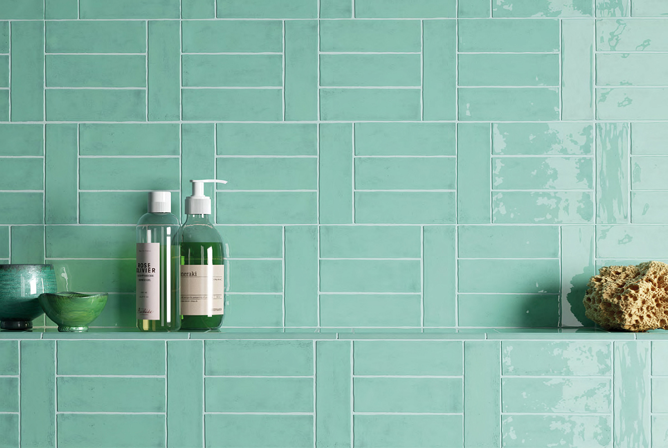 30682 На стену Fango Aquamarine Gloss 5x15 - фото 8