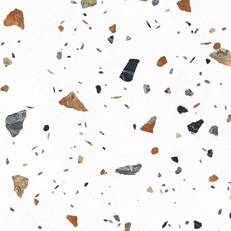 На пол Terazzo Bianco Цветной матовый карвинг 60х60 - фото 19