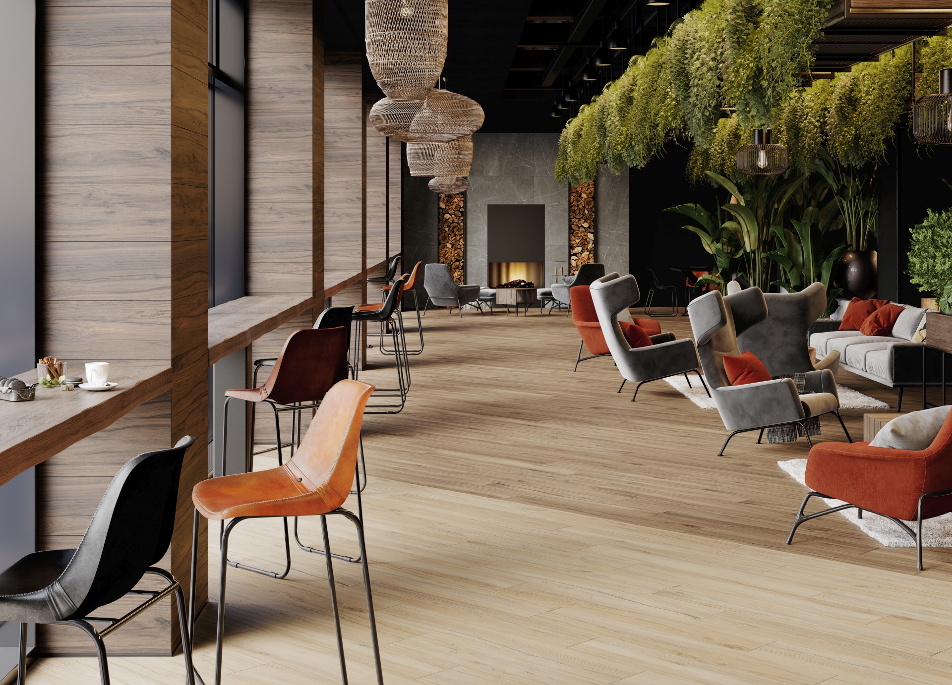 K-2101/SR/200x1200x11 На пол Alleya Медовый Структурированный 120x20 - фото 13