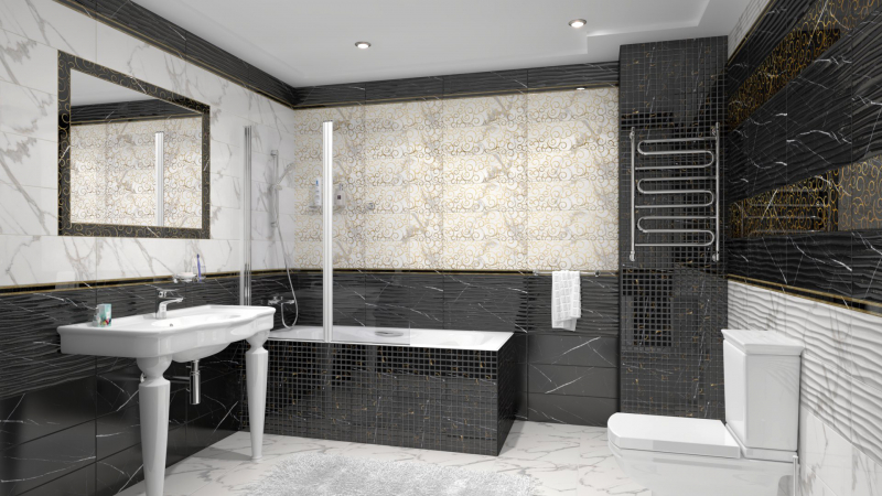 1064-0158 На стену Миланезе Дизайн Кaррaрa вoлнa 20х60 - фото 9