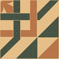 Декор Метлахская плитка 100E023D304 ENC 23 Cognac (Black Red) 10x10