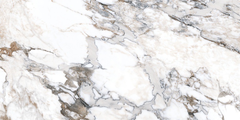 K949808FLPR1VTS0 На пол Marble-X Бреча Капрайа Белый Полированный Ректификат 120x60