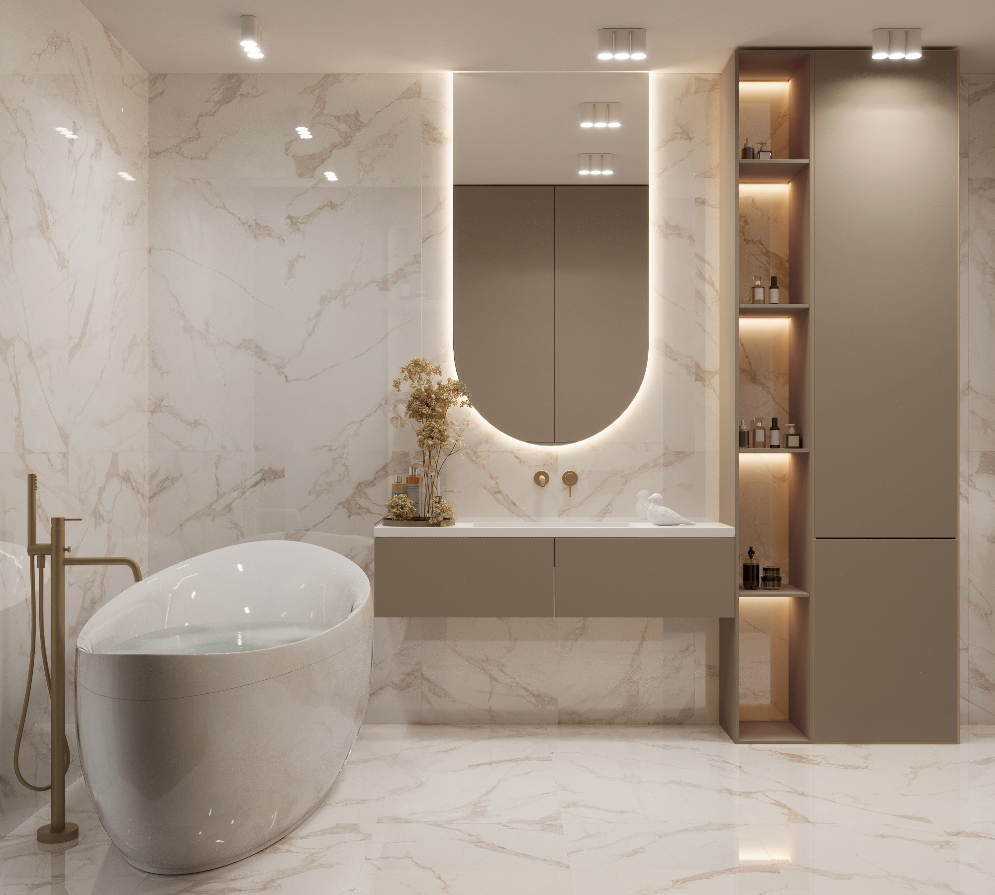 FP1006-A На пол Calacatta Oro 60x120 - фото 10