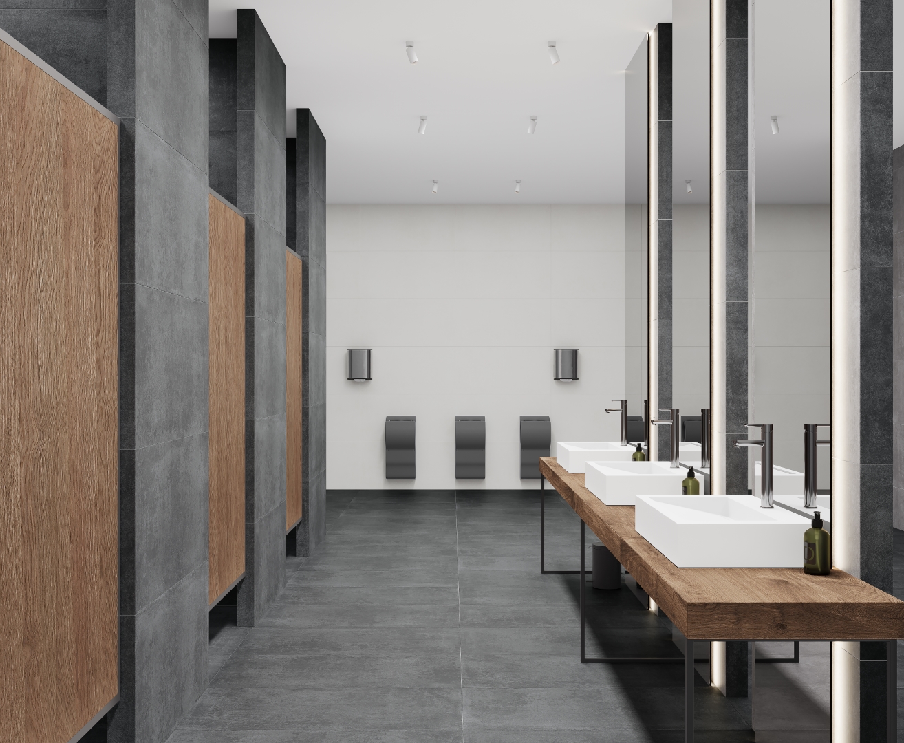 На пол Betonica Graphito PRO Графитовый матовый R11Soft 60х120 - фото 7