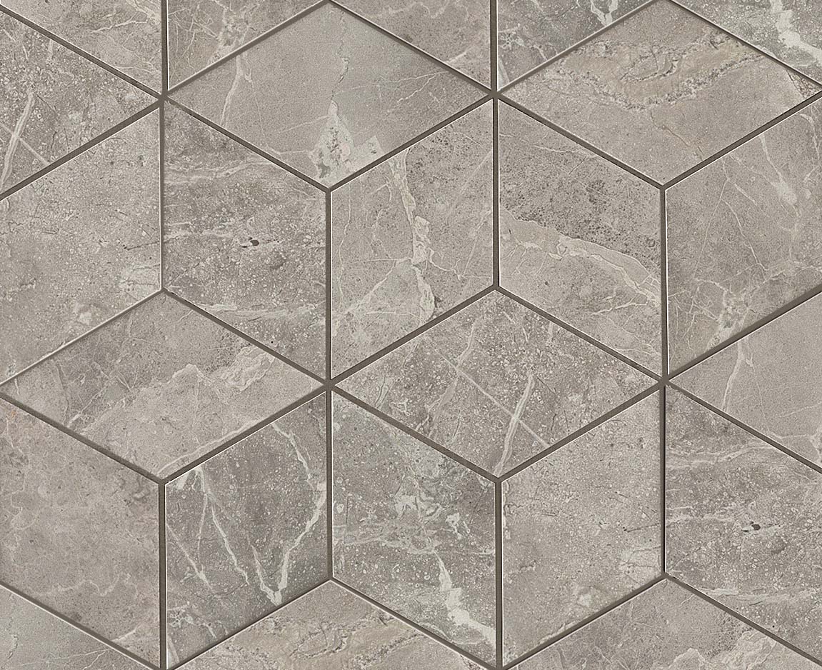 ADVO Декор Marvel Pro Grey Fleury Mos. Esagono Lapp.