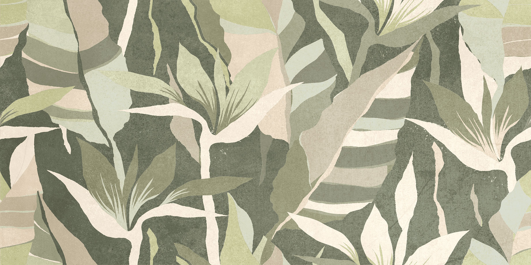 GT245VG На стену Dominica Зеленый тропики 30x60 - фото 2