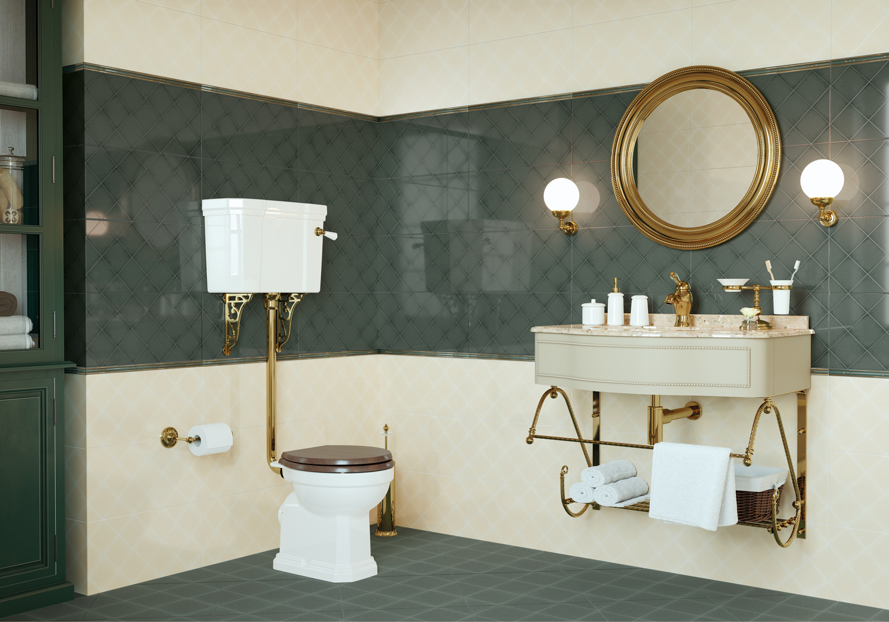 GP6ADE24 На пол Adele Arctic Verde 41x41 - фото 8