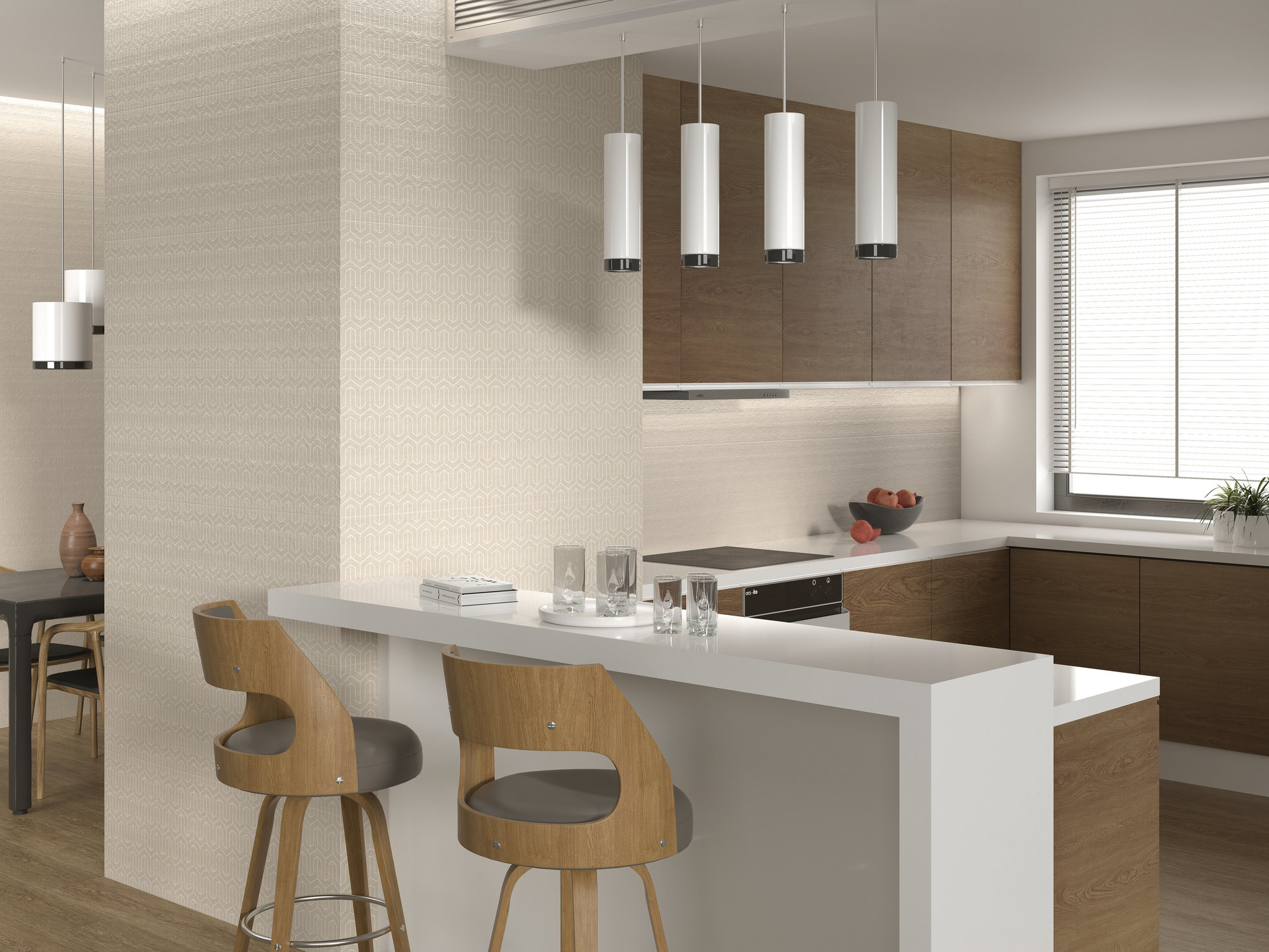 A034567 Декор Twist Zuma White Rect - фото 8